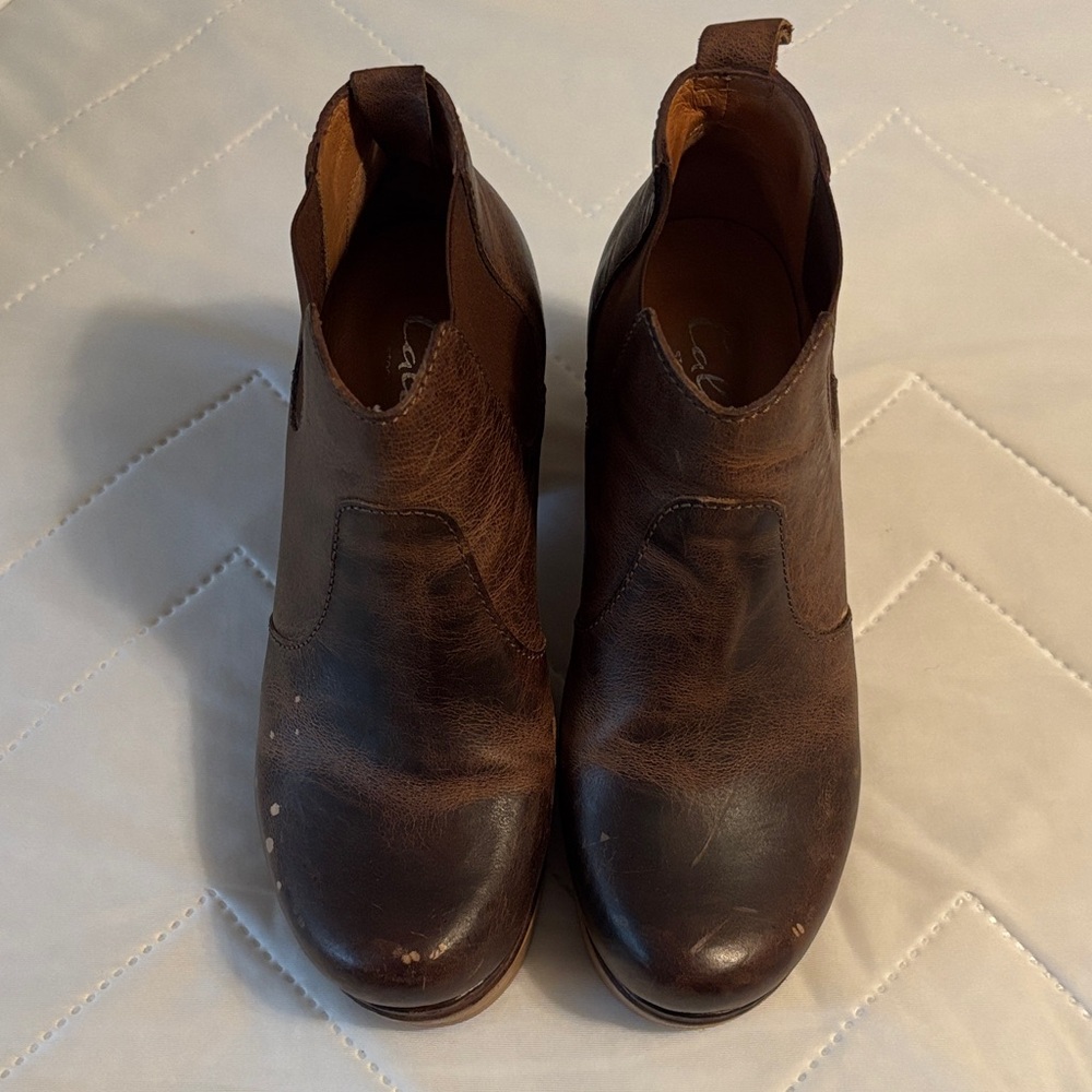 Brown Leather Ankle Boots